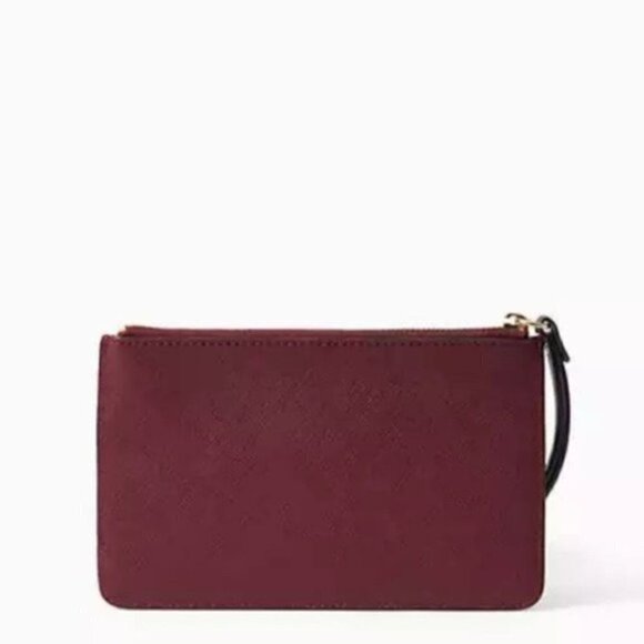 Kate Spade Wristlet Mikas Pond Bee Mulled Wine Wallet - Picture 2 of 5